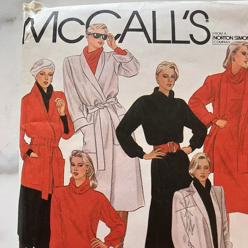 McCall's 8783 Misses Jacket, Dress, Tunic & Skirt Nancy‎ Heller Sz 14-16 Vintage